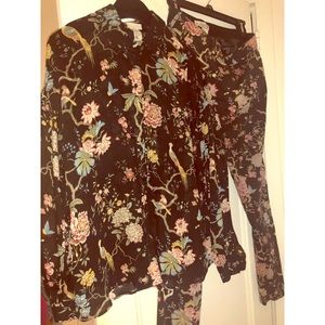 GP&J Baker x H&M Floral blouse and pants set